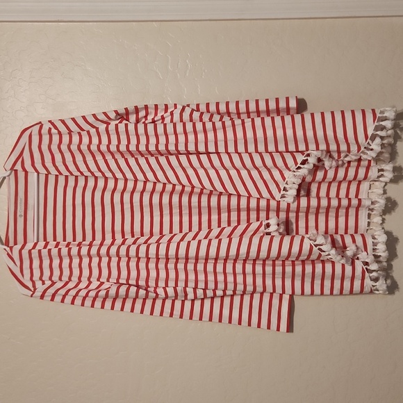 Coolibar Other - Coolibar Red and White Striped Cover-Up